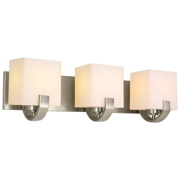 Brushed Nickel Finish Revel Caroline 16 2-Light Contemporary Vanity/Bathroom Light Brushed Nickel Finish Revel Caroline 16 2-Light Contemporary Vanity/Bathroom Light